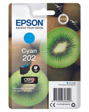 Epson Original 202 Kiwi Druckerpatrone cyan 300 Seiten 4,1ml (C13T02F24010)