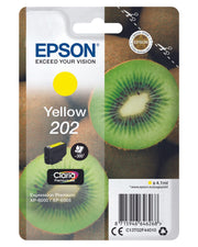 Epson Original 202 Kiwi Druckerpatrone gelb 300 Seiten 4,1ml (C13T02F44010)