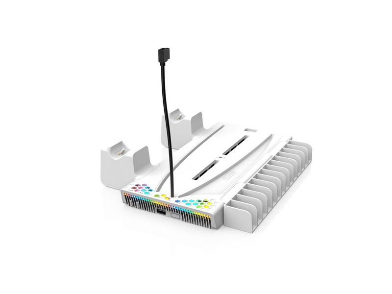 Oniverse Nexus 5 Cooling and charging stand - White (PS5/ PS5 Slim) - Miscellaneous Zubehör für Spielkonsole - Sony PlayStation