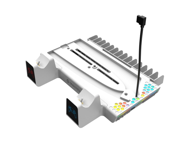 Oniverse Nexus 5 Cooling and charging stand - White (PS5/ PS5 Slim) - Miscellaneous Zubehör für Spielkonsole - Sony PlayStation