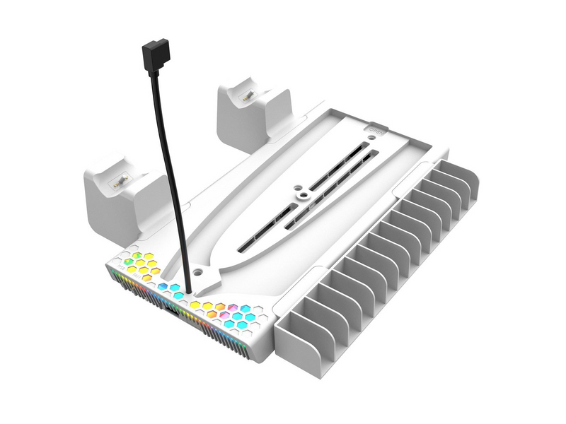 Oniverse Nexus 5 Cooling and charging stand - White (PS5/ PS5 Slim) - Miscellaneous Zubehör für Spielkonsole - Sony PlayStation