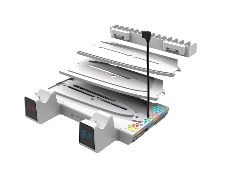 Oniverse Nexus 5 Cooling and charging stand - White (PS5/ PS5 Slim) - Miscellaneous Zubehör für Spielkonsole - Sony PlayStation