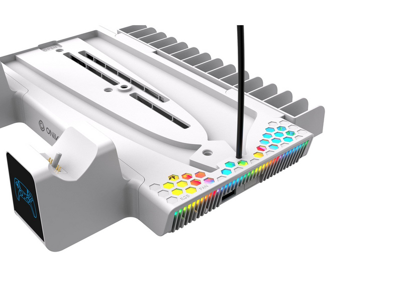 Oniverse Nexus 5 Cooling and charging stand - White (PS5/ PS5 Slim) - Miscellaneous Zubehör für Spielkonsole - Sony PlayStation