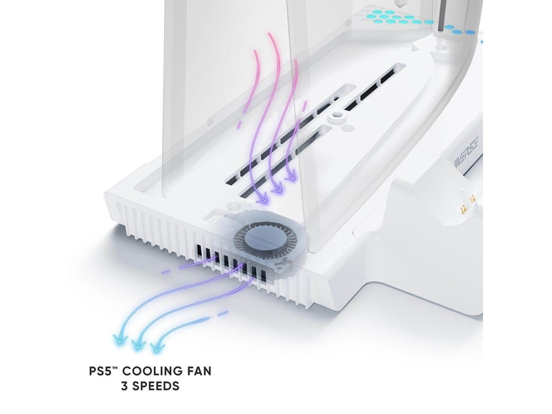 Oniverse Nexus 5 Cooling and charging stand - White (PS5/ PS5 Slim) - Miscellaneous Zubehör für Spielkonsole - Sony PlayStation