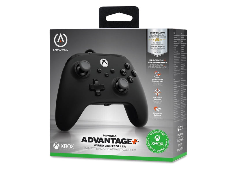 PowerA Kabelgebundener Advantage-Plus-Controller für Xbox Series X|S - Schwarz