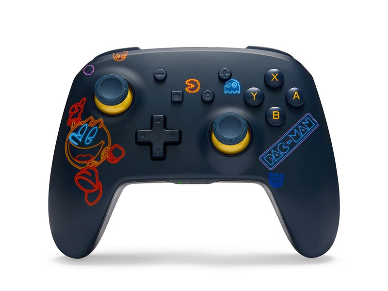 PowerA Verbesserter kabelloser Controller für Nintendo Switch mit Lumectra - PAC-MAN™ Neon Arcade - Wireless Controller - Ninten