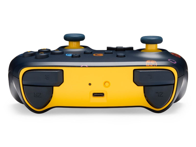 PowerA Verbesserter kabelloser Controller für Nintendo Switch mit Lumectra - PAC-MAN™ Neon Arcade - Wireless Controller - Ninten