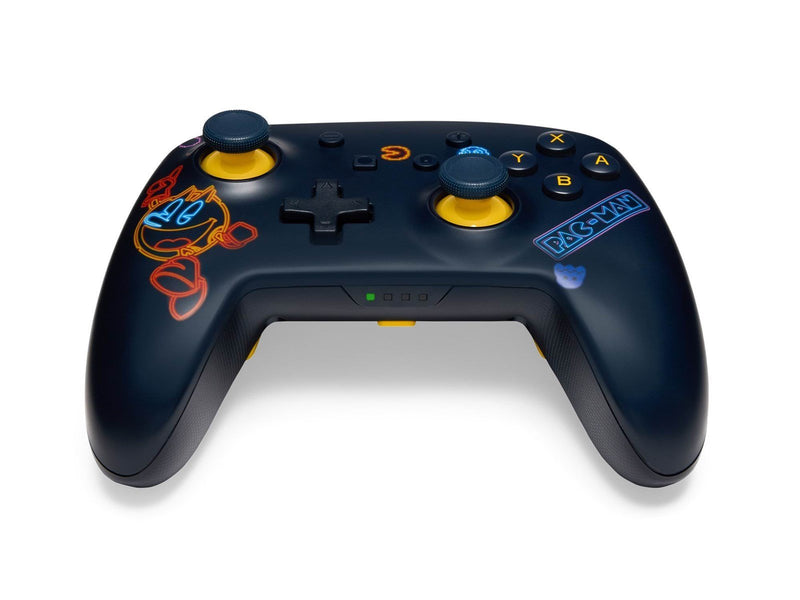 PowerA Verbesserter kabelloser Controller für Nintendo Switch mit Lumectra - PAC-MAN™ Neon Arcade - Wireless Controller - Ninten