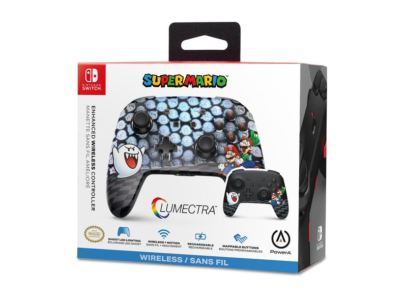 PowerA Verbesserter kabelloser Controller für Nintendo Switch mit Lumectra - Mario Guckguck - Wireless Controller - Nintendo Swi