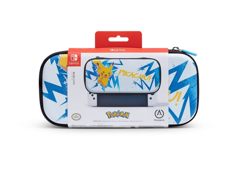 PowerA Etui Slim Travel Pro Slim für Nintendo Switch - OLED Modell, Nintendo Switch und Nintendo Switch Lite - Pikachu High Volt