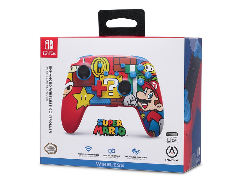 PowerA Verbesserter kabelloser Controller für Nintendo Switch - Mario Pop