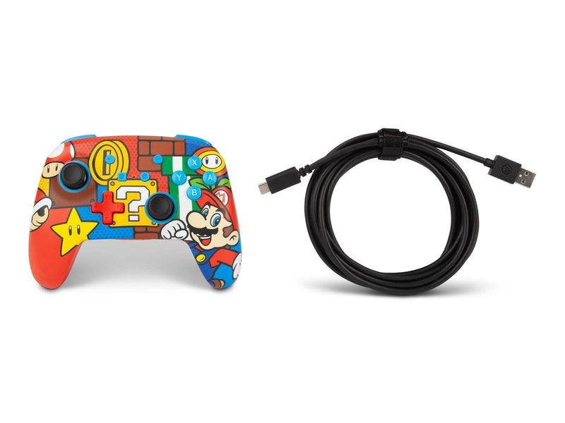 PowerA Verbesserter kabelloser Controller für Nintendo Switch - Mario Pop