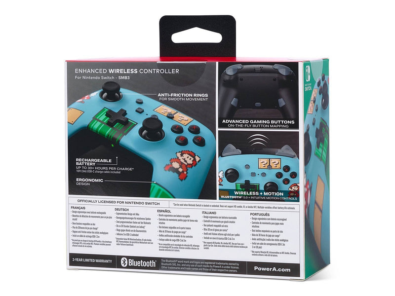 PowerA Verbesserte kabelloser Controller für Nintendo Switch - SMB3 - Wireless Controller - Nintendo Switch