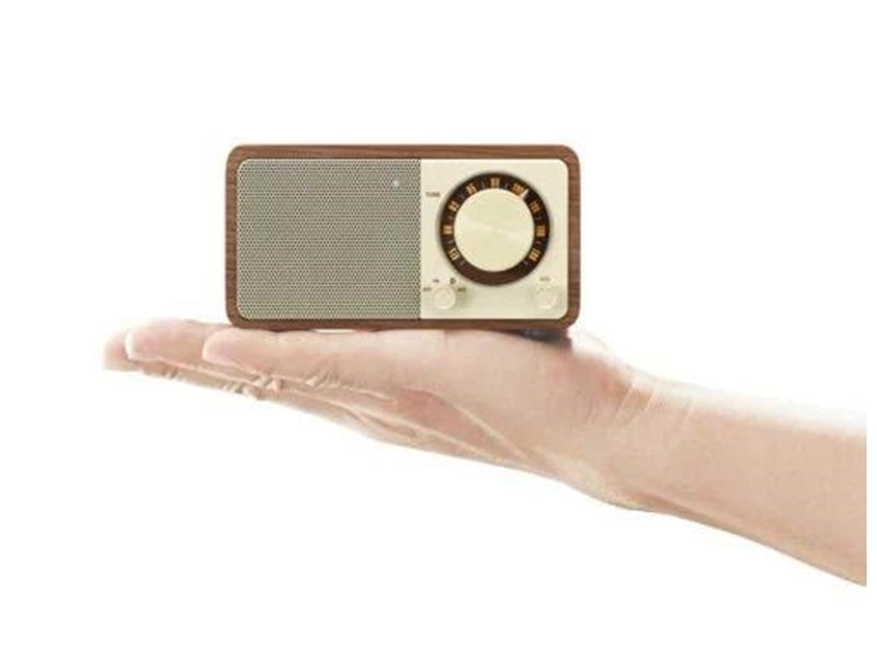Sangean Genuine Mini WR-7 FM Radio Walnut - AM/FM