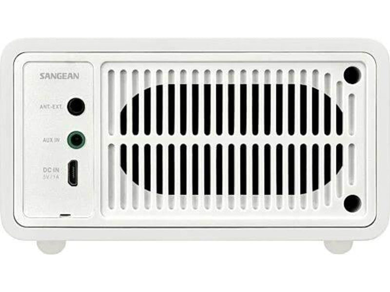 Sangean Genuine Mini WR-7 FM Radio Matt White - AM/FM - Weiß