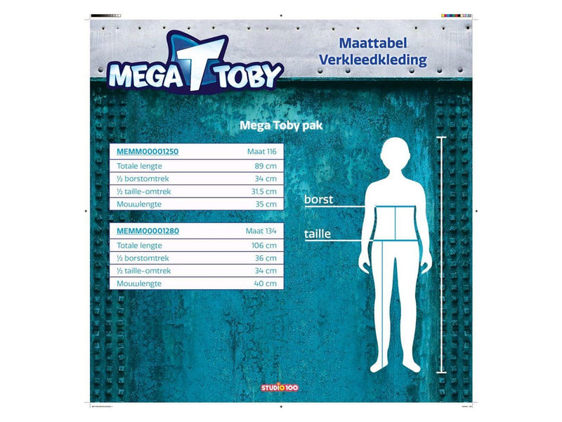 Studio 100 - Mega Mindy Costume Toby 3-5 years