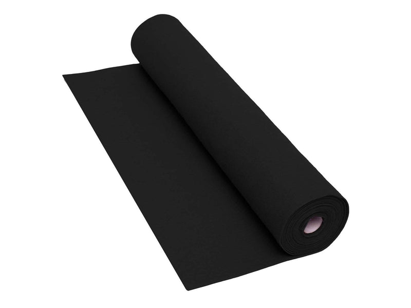 Colorations - Black Felt Roll - 160gsm 5m x 45cm