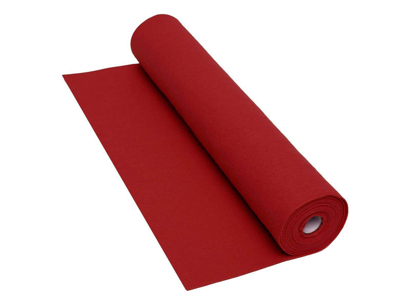 Colorations - Red Felt Roll - 160gsm 5m x 45cm