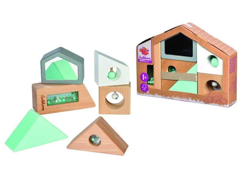 Eichhorn Baby Pure Wooden Building Blocks with Sound