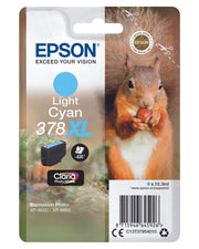 Epson Original 378XL Eichhörnchen Druckerpatrone cyan hell 830 Seiten 10,3ml (C13T37954010)