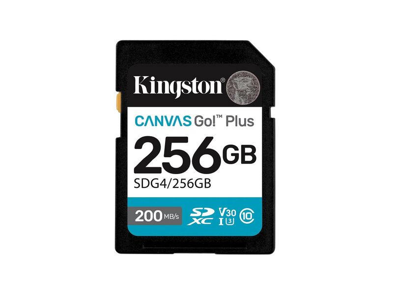 Kingston Canvas Go! Plus SD - 200MB/s - 256GB