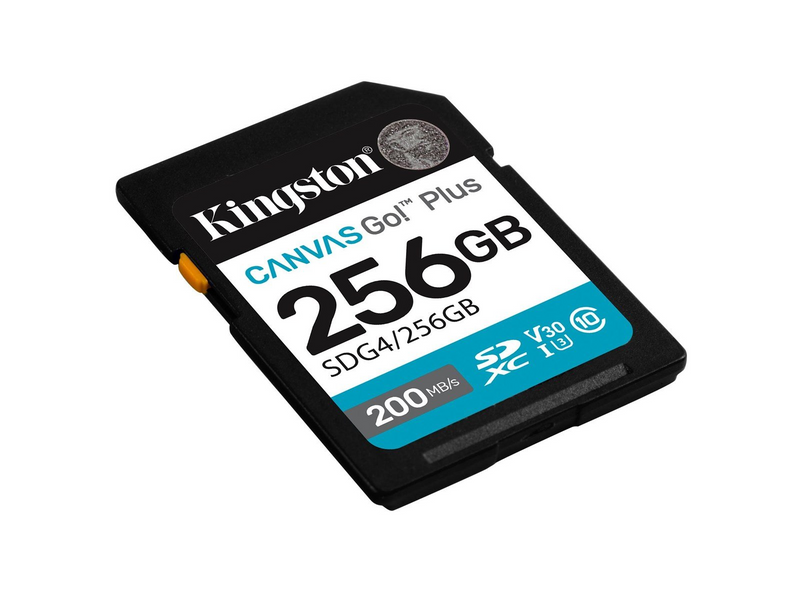 Kingston Canvas Go! Plus SD - 200MB/s - 256GB