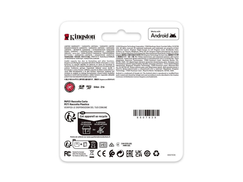 Kingston Canvas Go! Plus SD - 200MB/s - 256GB