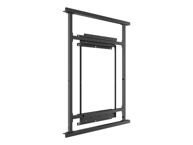 Multibrackets M Pro mounting kit - for flat panel - IP75 portrait anti-corrosion anti-theft - black 75 kg 75"