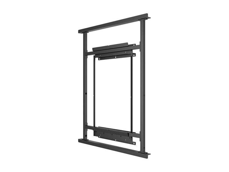 Multibrackets M Pro mounting kit - for flat panel - IP75 portrait anti-corrosion anti-theft - black 75 kg 75"