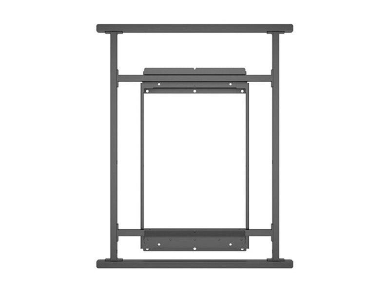 Multibrackets M Pro mounting kit - for flat panel - IP75 portrait anti-corrosion anti-theft - black 75 kg 75"