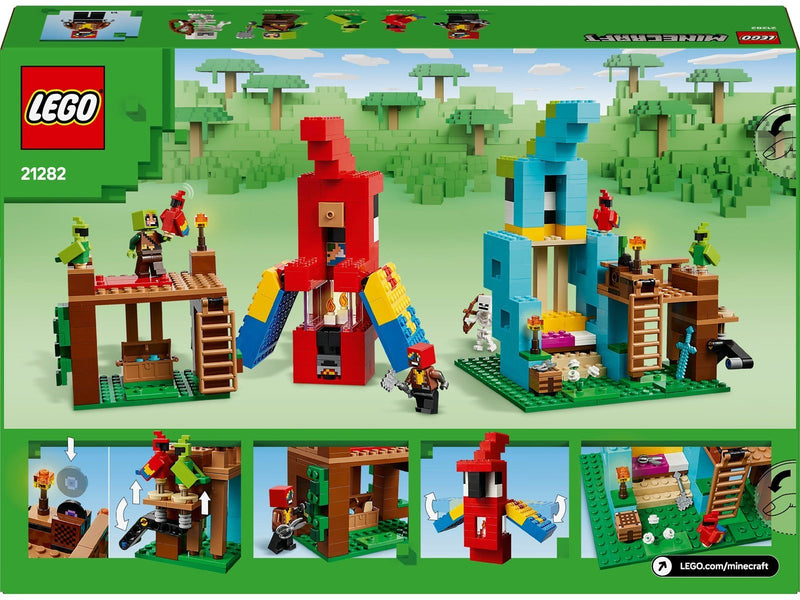 LEGO Minecraft 21282 Die Papageienhäuser