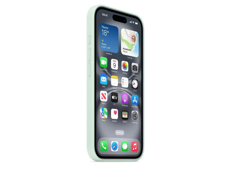 Apple iPhone 16 Silicone Case with MagSafe - Aquamarine