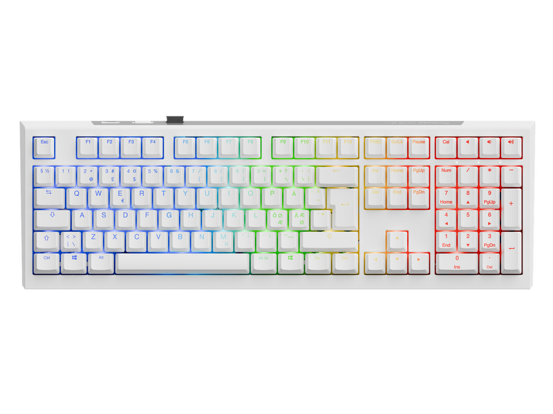Ducky One X - Fullsize 100% - Gaming Tastaturen - Nordisch - Weiss