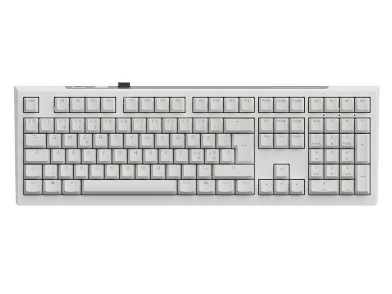 Ducky One X - Fullsize 100% - Gaming Tastaturen - Nordisch - Weiss