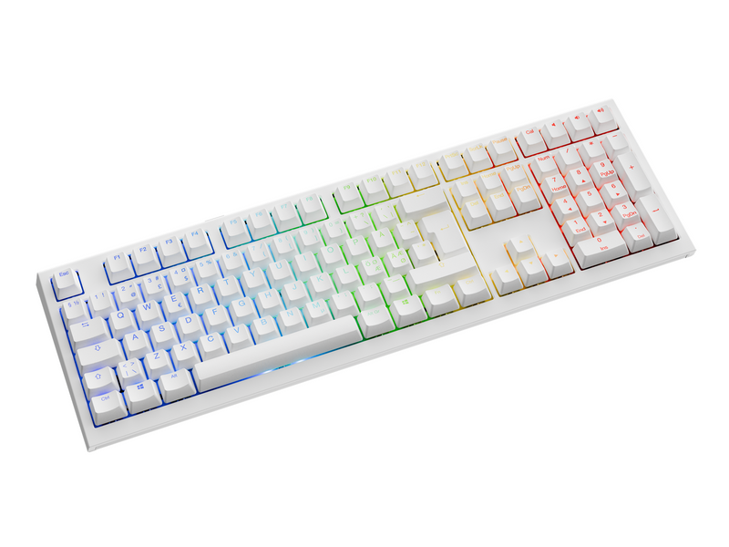 Ducky One X - Fullsize 100% - Gaming Tastaturen - Nordisch - Weiss