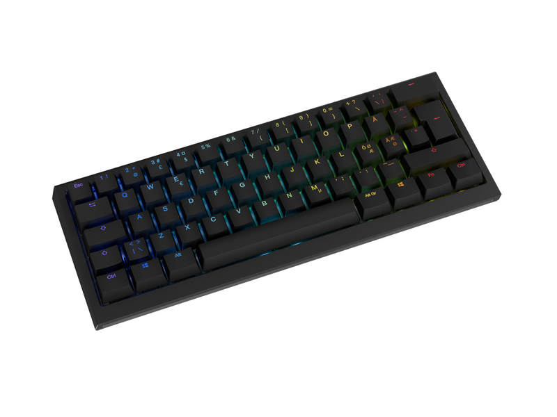 Ducky One X - Mini 60% - Gaming Tastaturen - Nordisch - Schwarz