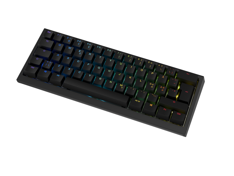 Ducky One X - Mini 60% - Gaming Tastaturen - Nordisch - Schwarz