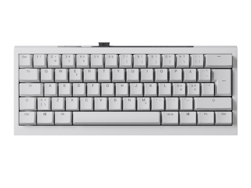 Ducky One X - Mini 60% - Gaming Tastaturen - Nordisch - Weiss