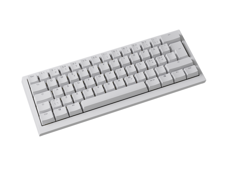Ducky One X - Mini 60% - Gaming Tastaturen - Nordisch - Weiss