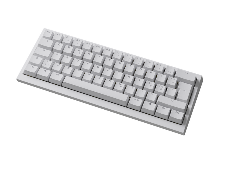 Ducky One X - Mini 60% - Gaming Tastaturen - Nordisch - Weiss