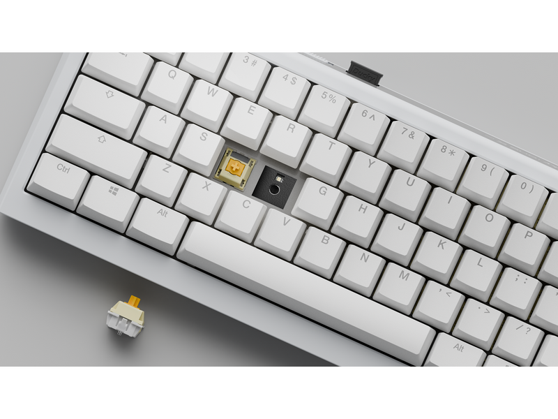 Ducky One X - Mini 60% - Gaming Tastaturen - Nordisch - Weiss