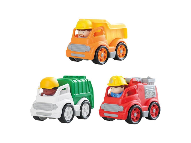 PLAY - Work Vehicles with Figures Playset 6pcs.