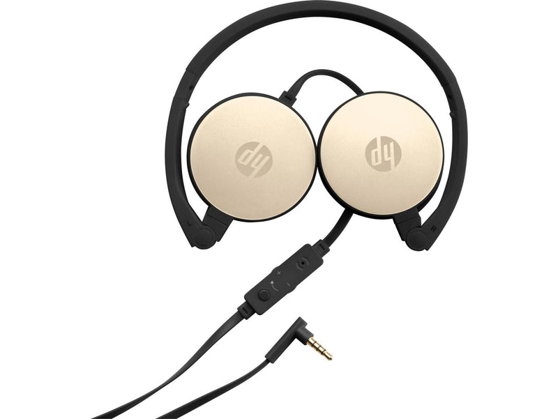 HP H2800 kabelgebundenes In-Ear Stereo Headset schwarz/gold
