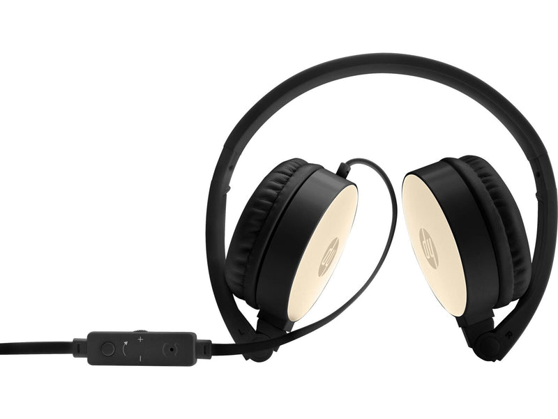 HP H2800 kabelgebundenes In-Ear Stereo Headset schwarz/gold