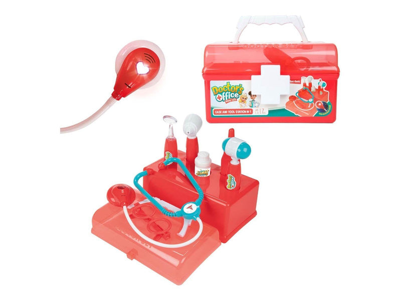 Toi-Toys - Doctor's Case Red with Accessories 7 pcs.