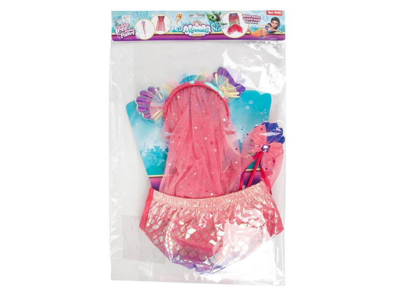 Toi-Toys - Mermaid costume set with diadem and magic wand
