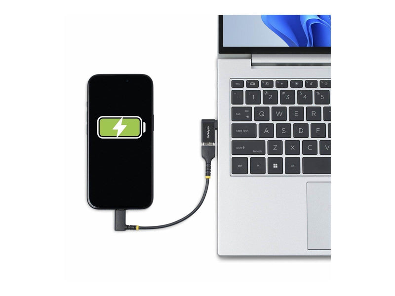 StarTech.com Right Angled USB-C to USB-A Adapter USB 5Gbps Compact USB-C Male to USB-A Female Adapter Metal Housing M/F - USB-C