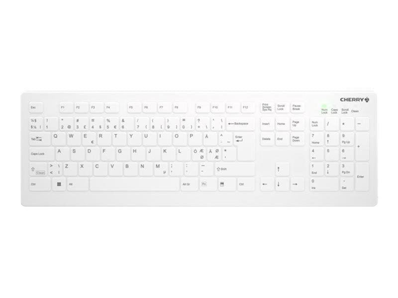 Cherry Active Key AK-C8112 - keyboard - wipe disinfection flat key profile - QWERTY - Pan Nordic - white Input Device - Tastatur