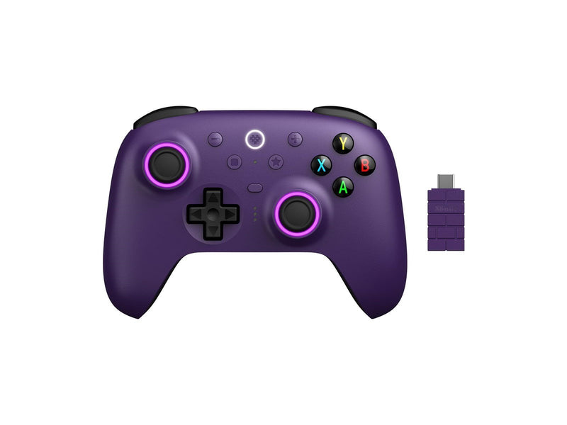 8BitDo Ultimate 2 Wireless 2.4G - TMR - RGB - Purple - Wireless Controller - PC