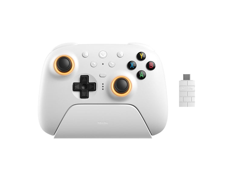 8BitDo Ultimate 2 Wireless 2.4G - TMR - RGB - White - Wireless Controller - PC